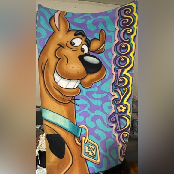 Vintage  Scooby-Doo Fleece Cartoon Network Blanket - Picture 1 of 2